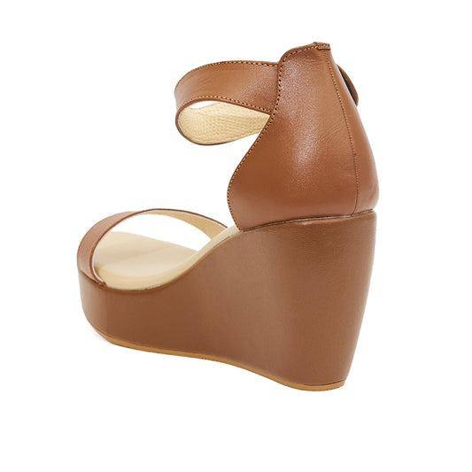 Sepatu Wedges Wanita Gino Mariani Emmeline Tan