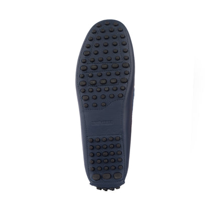 Sepatu Casual Wanita Loafer Moccasin Gino Mariani Ellen Navy