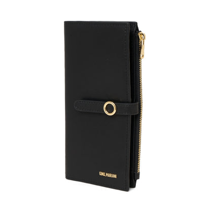 Dompet Panjang Kulit Wanita Gino Mariani Long Leather Wallet Angelica Black