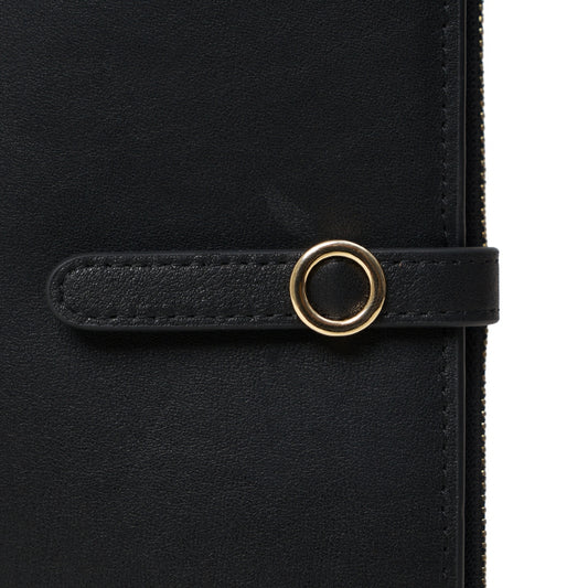 Dompet Panjang Kulit Wanita Gino Mariani Long Leather Wallet Angelica Black