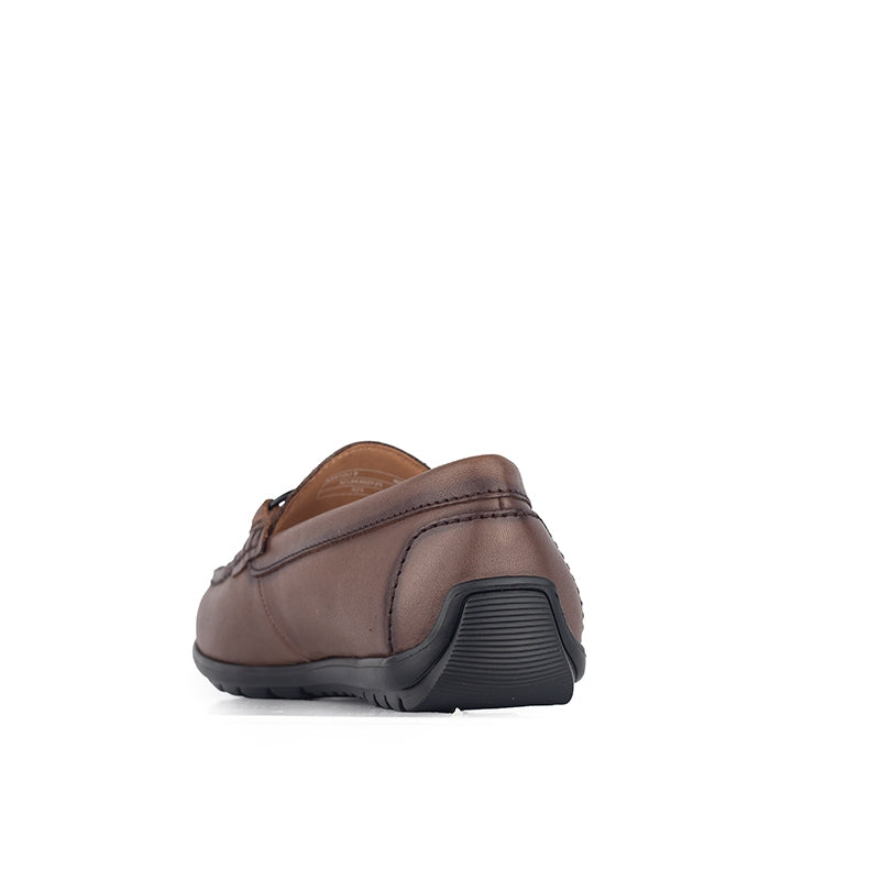 Sepatu Casual Pria Loafer Moccasin Gino Mariani Bartoli 9 Dark Brown