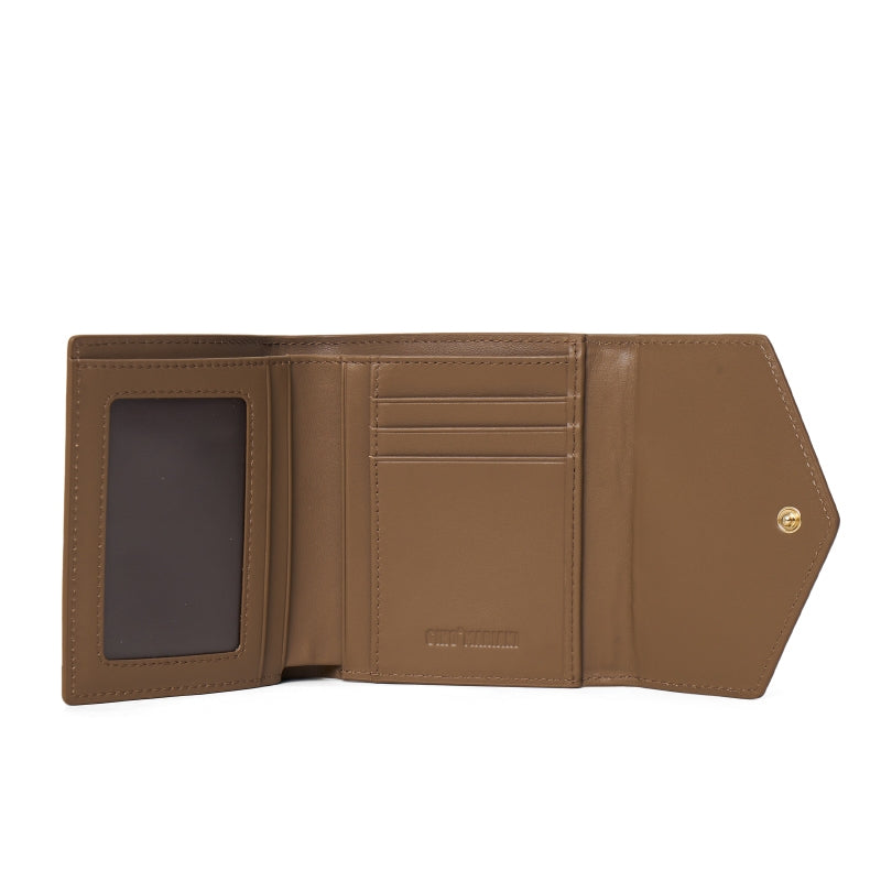 Dompet Kulit Lipat Wanita Gino Mariani Arianna Khaki