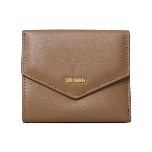 Dompet Kulit Lipat Wanita Gino Mariani Arianna Khaki
