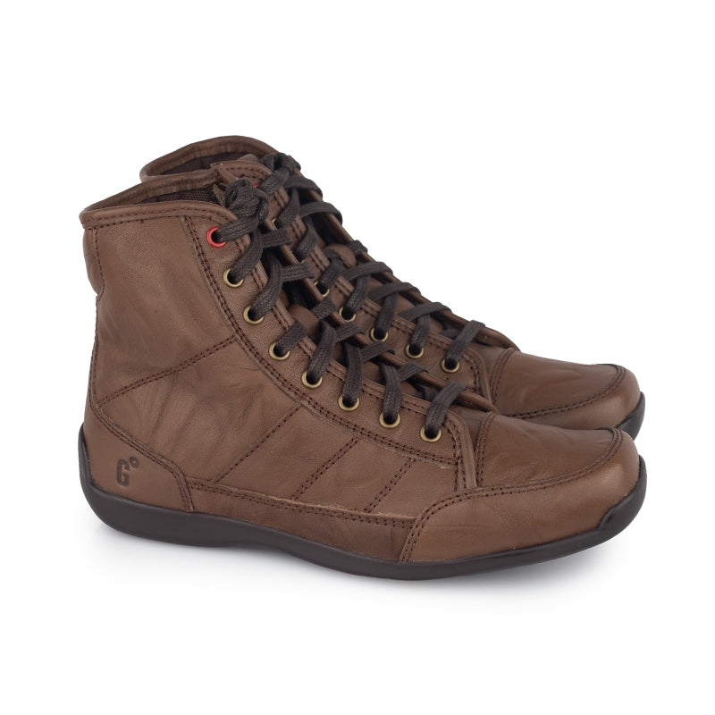 Sepatu Wanita Boots Casual Gino Mariani Elario 17 Coklat Tua
