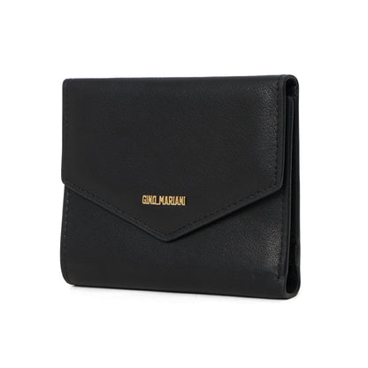 Dompet Kulit Lipat Wanita Gino Mariani Arianna Black