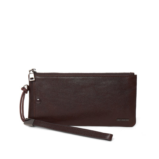 Pouch Kulit Pria Gino Mariani Elezar Brown