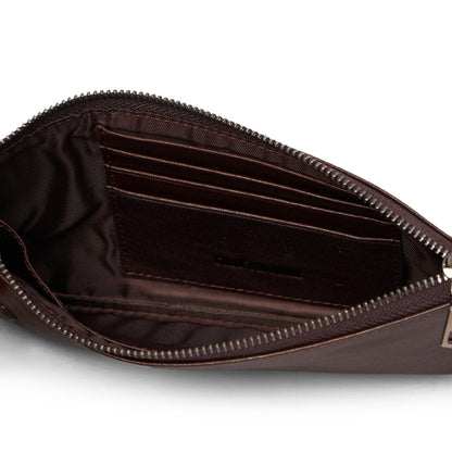 Pouch Kulit Pria Gino Mariani Elezar Brown