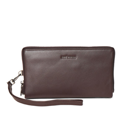 Clutch Kulit Pria Gino Mariani Jeno Brown
