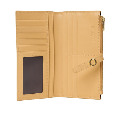 Dompet Panjang Kulit Wanita Gino Mariani Long Leather Wallet Angelica Beige