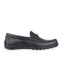 Sepatu Casual Pria Loafer Moccasin Gino Mariani Bartoli 9 Hitam