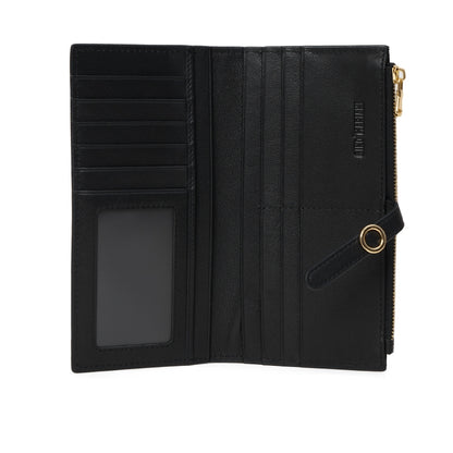 Dompet Panjang Kulit Wanita Gino Mariani Long Leather Wallet Angelica Black