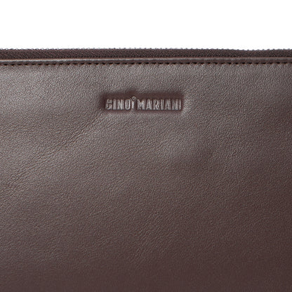 Clutch Kulit Pria Gino Mariani Jeno Brown