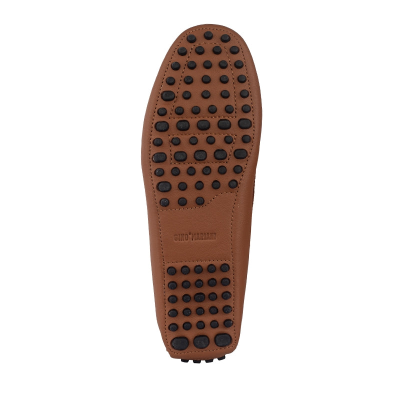 Sepatu Casual Wanita Loafer Moccasin Gino Mariani Ellen Light Brown