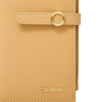 Dompet Panjang Kulit Wanita Gino Mariani Long Leather Wallet Angelica Beige