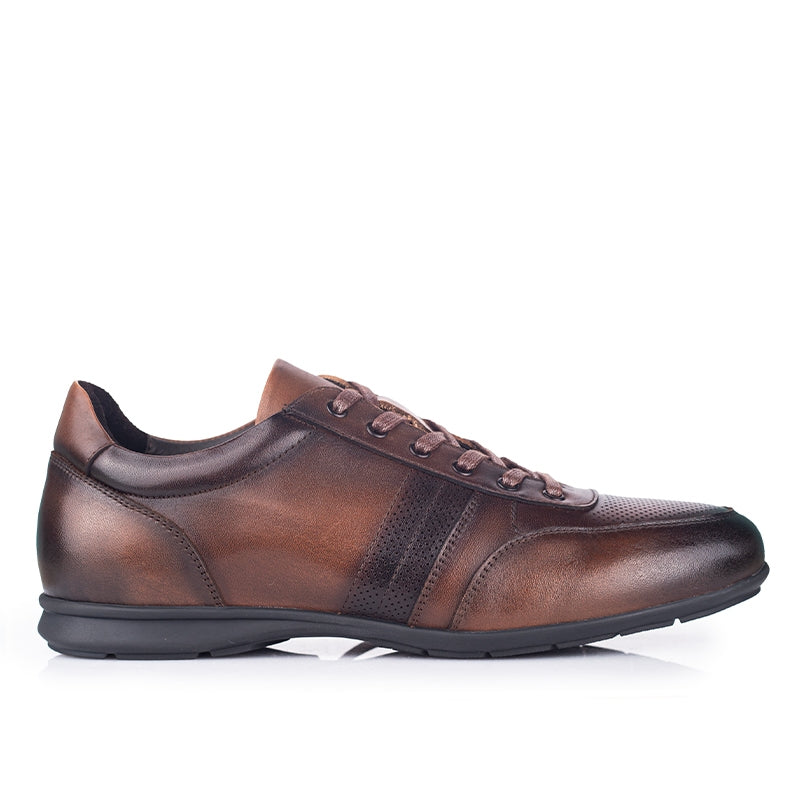 Sepatu Casual Formal Pria Gino Mariani Eziel Cokelat