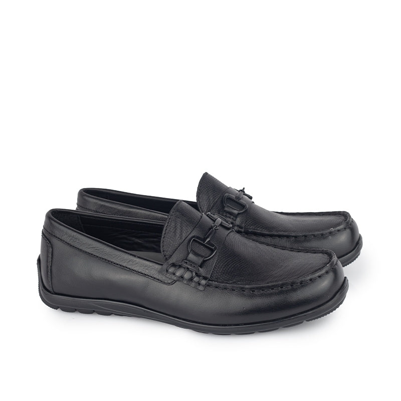 Sepatu Casual Pria Loafer Moccasin Gino Mariani Bartoli 9 Hitam