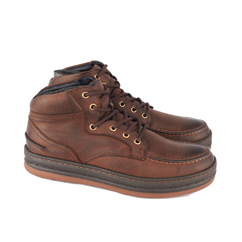 Sepatu Pria Boots Casual Gino Mariani Jadden Brown