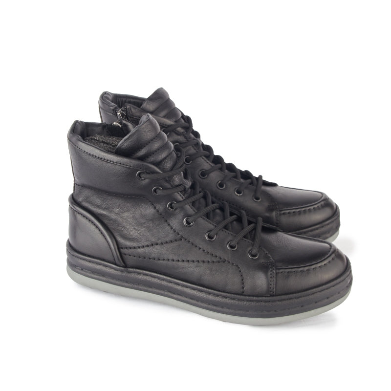Sepatu Pria Boots Casual Gino Mariani Jacob Black