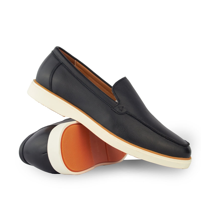 Sepatu Pria Casual Loafer Moccasin Gino Mariani Hope Black