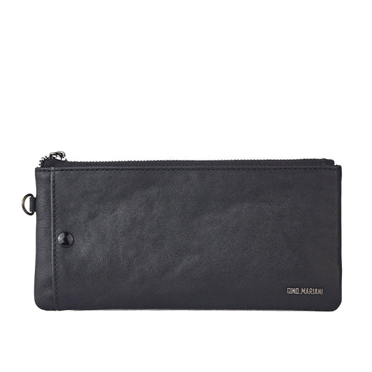 Pouch Kulit Pria Gino Mariani Elezar Hitam