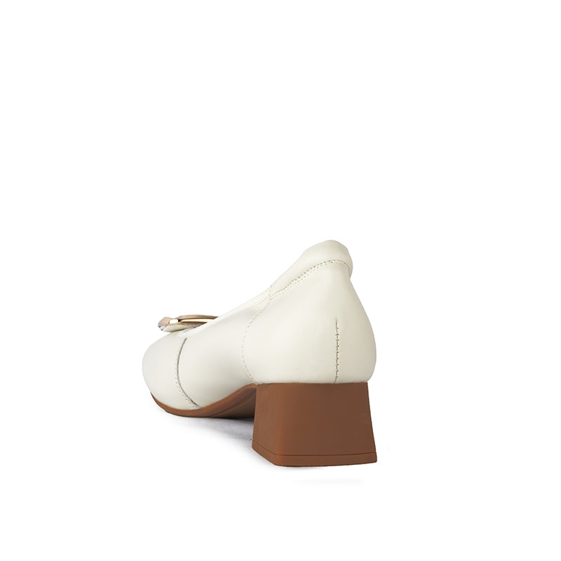 Sepatu Casual Formal Wanita Gino Mariani Althea Off White