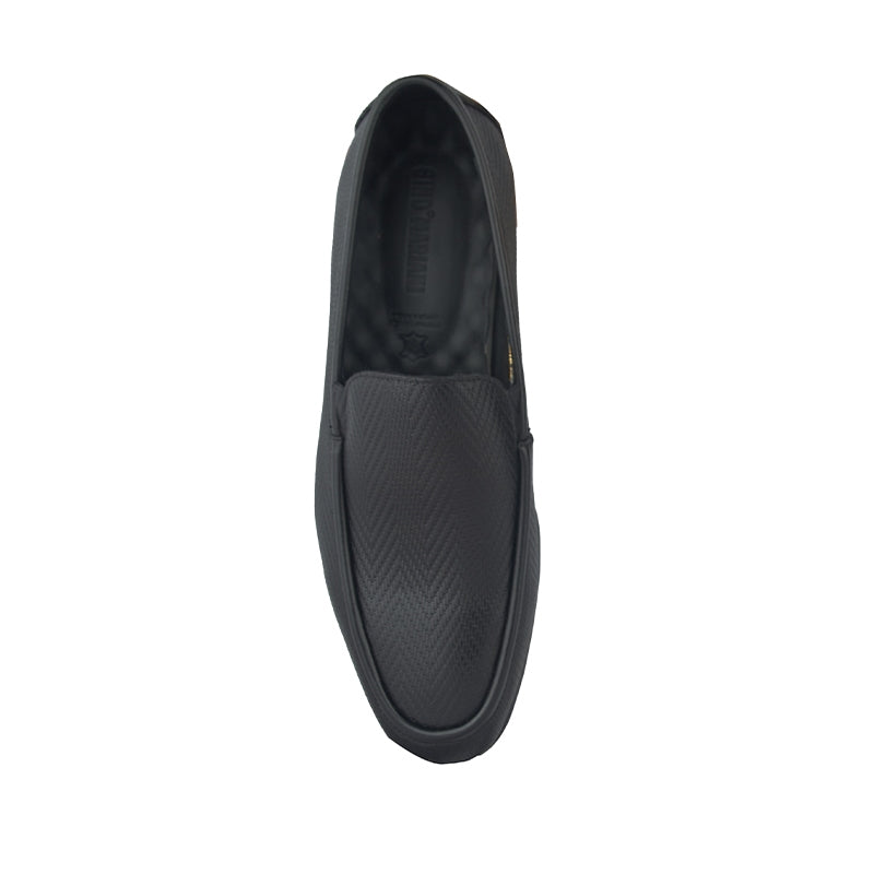 Sepatu Pria Casual Loafer Moccasin Gino Mariani Almer Black