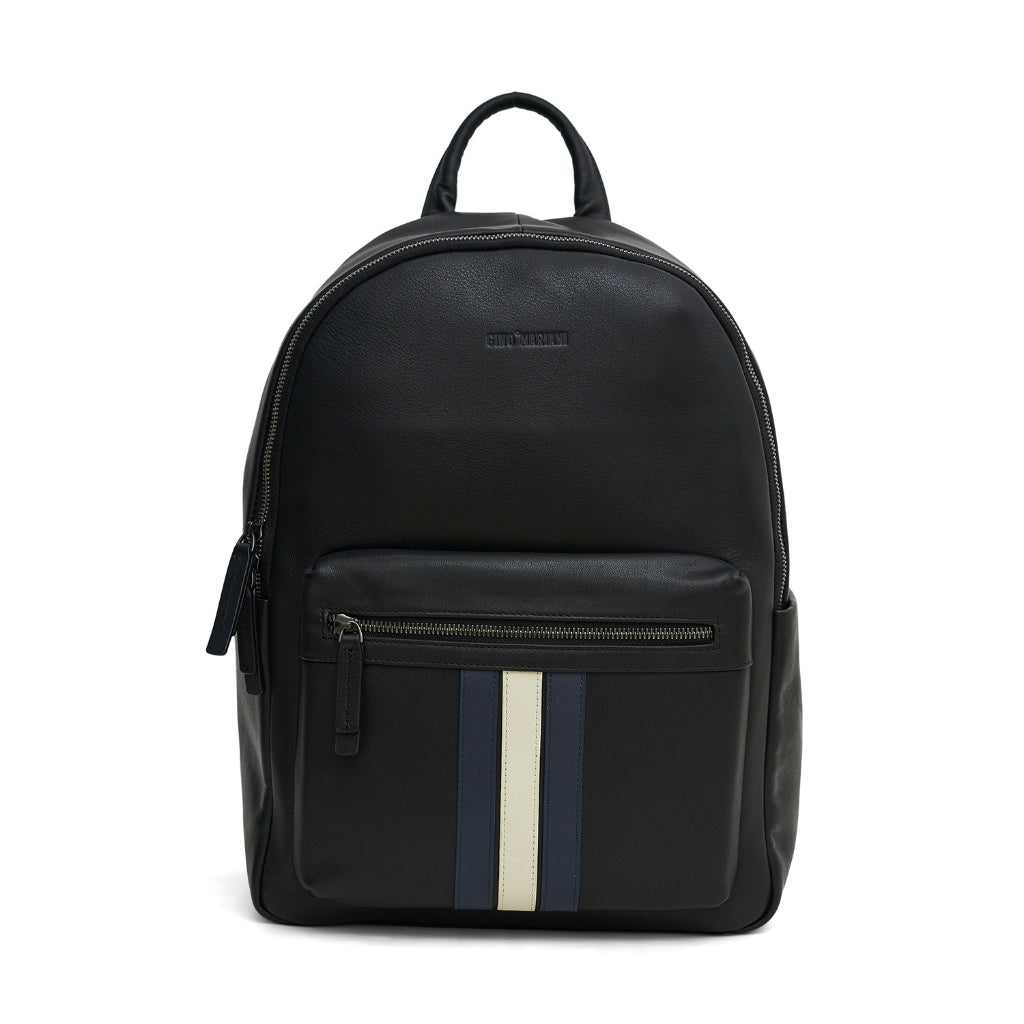 Backpack Tas Ransel Pria Kulit Gino Mariani Bristol Black