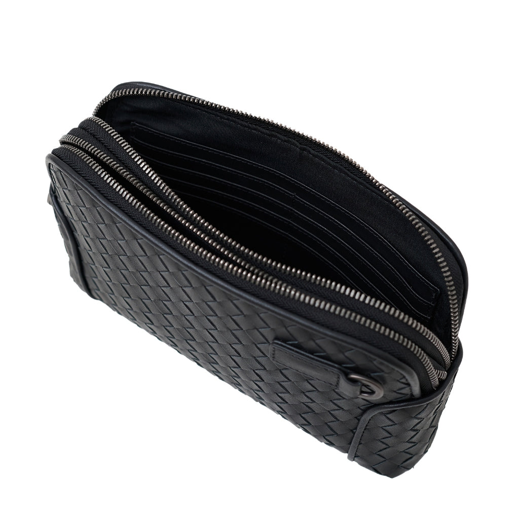 Clutch Pria Gino Mariani Bryson Hitam