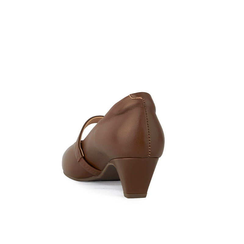 Sepatu Casual Formal Wanita Gino Mariani Alula Light Brown