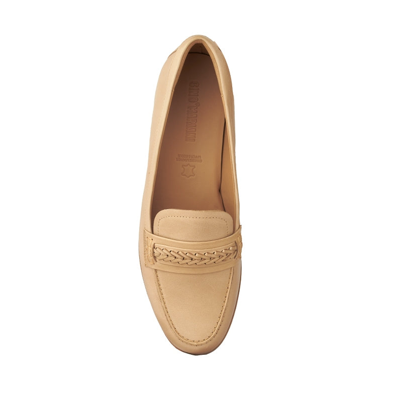 Sepatu Wanita Casual Loafer Gino Mariani Airuna Khaki