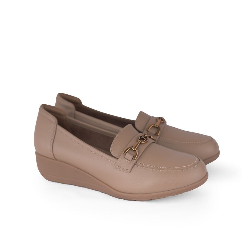 Sepatu Casual Formal Wanita Gino Mariani Clover Brown