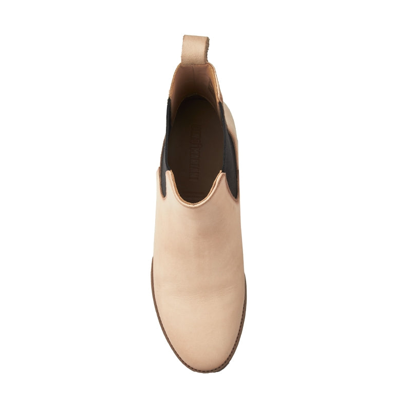 Sepatu Boots Wanita Kulit  Gino Mariani Airen Beige