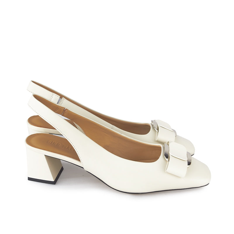 Sepatu Casual Formal Wanita Gino Mariani Alka White