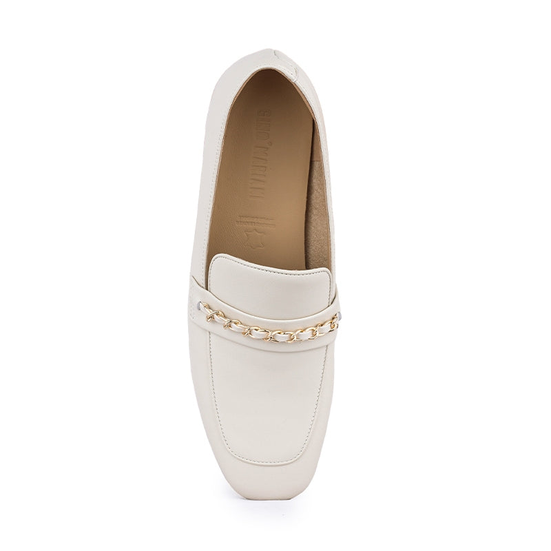 Sepatu Casual Formal Wanita Gino Mariani Clea Off White