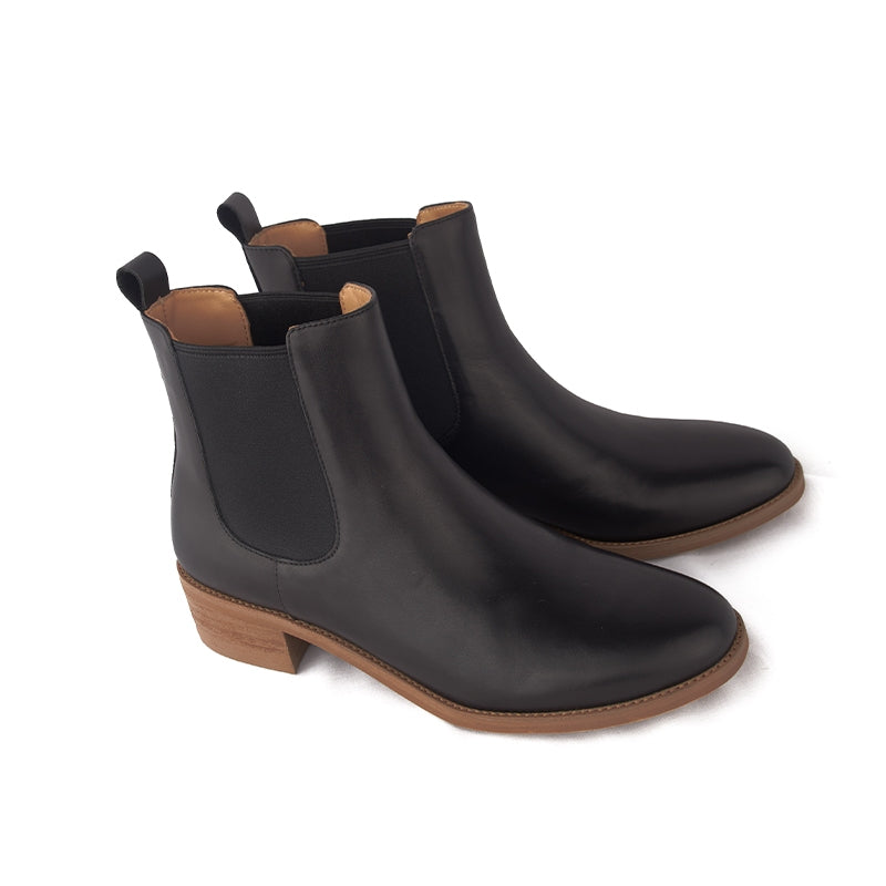Sepatu Boots Wanita Kulit Gino Mariani Airen Black