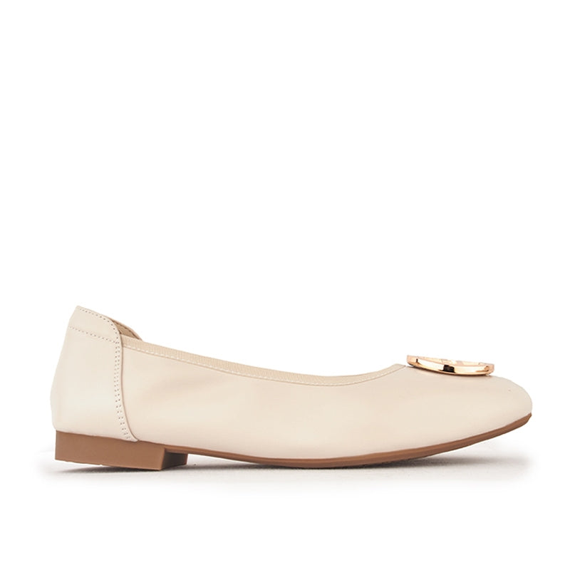 Sepatu Casual Formal Wanita Gino Mariani Firen Off White