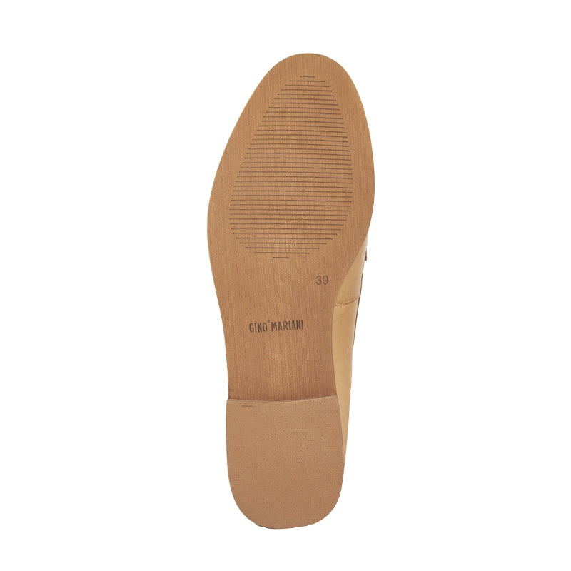 Sepatu Wanita Casual Loafer Gino Mariani Airuna Khaki