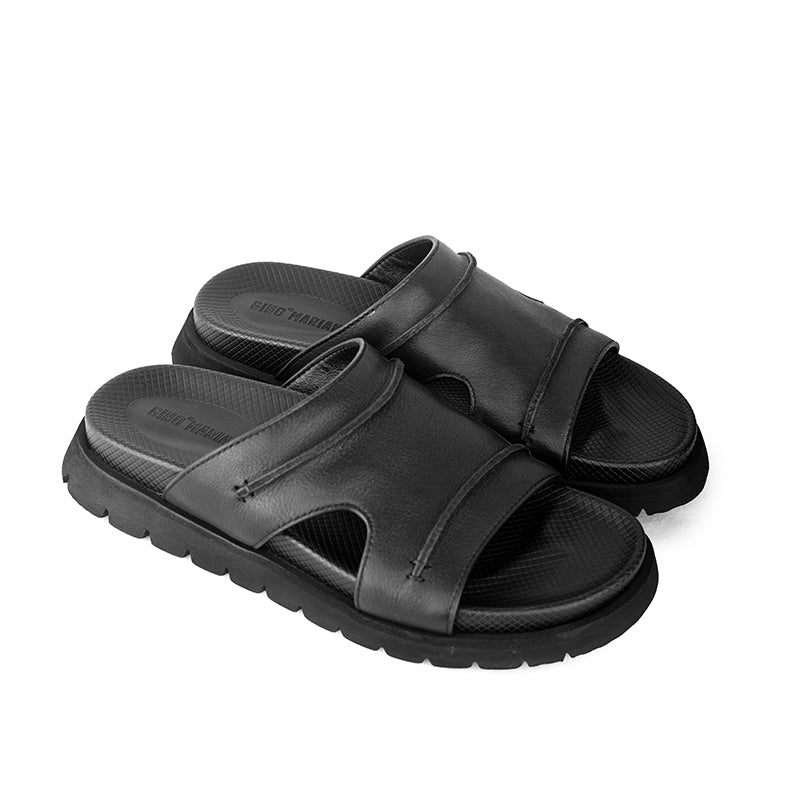 Sandal Kulit Pria Gino Mariani Fanuel Black