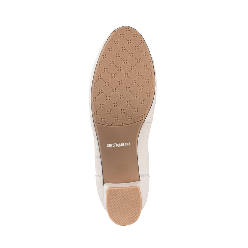Sepatu Pantofel Formal Wanita Gino Mariani Farren Off White