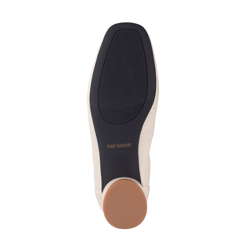 Sepatu Pantofel Formal Wanita Gino Mariani Elara 1 Off White
