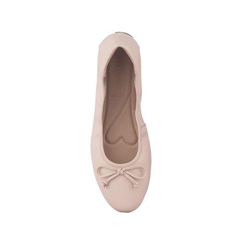 Sepatu Ballet Flats Wanita Gino Mariani Britney Light Brown