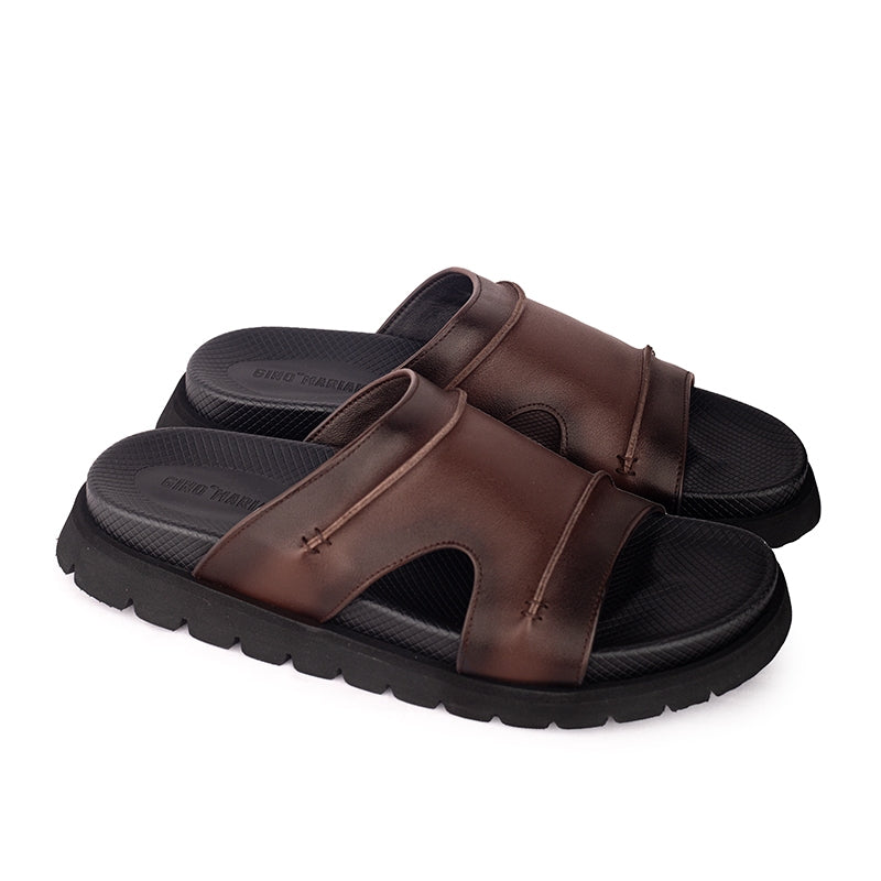 Sandal Kulit Pria Gino Mariani Fanuel Brown