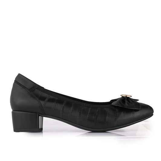 Sepatu Pantofel Formal Wanita Gino Mariani Farren Hitam