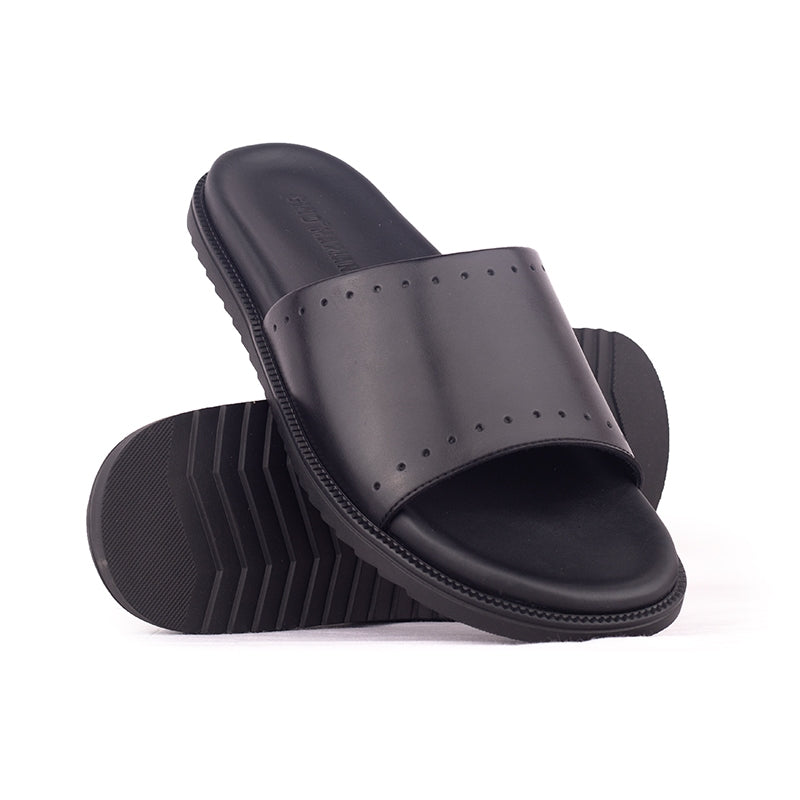 Sandal Kulit Pria Gino Mariani Hugo Black
