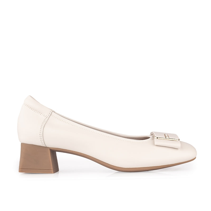 Sepatu Pantofel Formal Wanita Gino Mariani Deana Off White