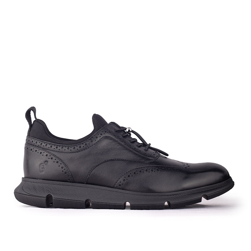 Sepatu Casual Formal Pria Gino Mariani Zenom 1 Hitam