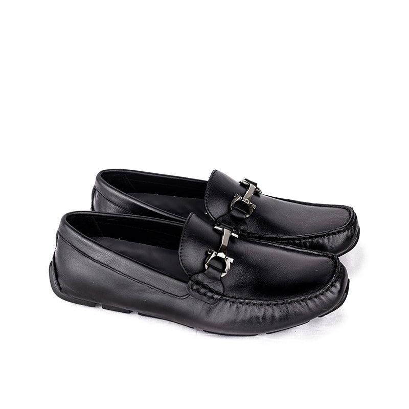 Sepatu Casual Pria Loafer Moccasin Gino Mariani Bartoli 8 Hitam