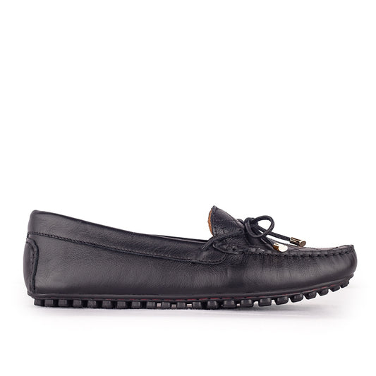Sepatu Casual Wanita Loafer Moccasin Gino Mariani Estelle 2 Black