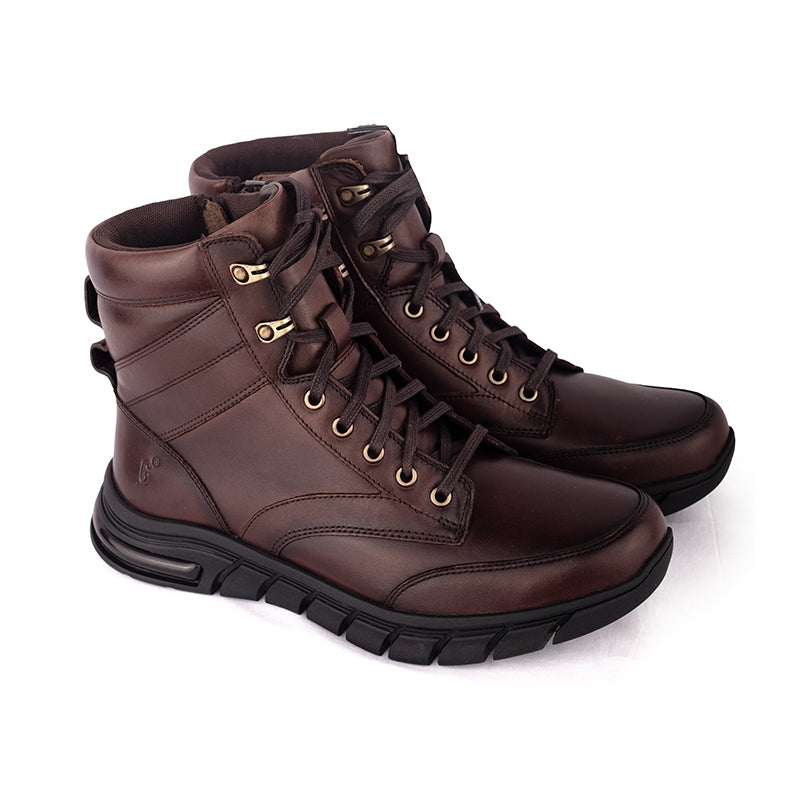 Sepatu Casual Pria Sneakers Boot Gino Mariani Drago 1 Brown