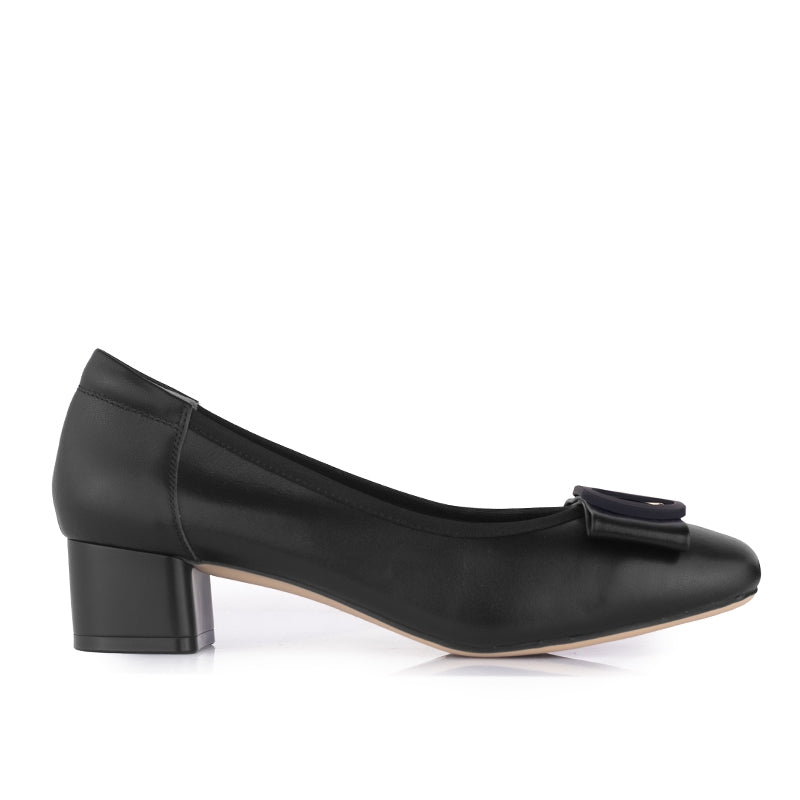 Sepatu Pantofel Formal Wanita Gino Mariani Delta Hitam